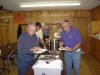 The brothers dig in to a wonderful breakfast
