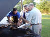Lodge chefs prepare the breakfast