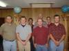 Our four newest Fellowcrafts (front), along with their coaches