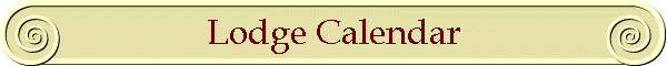 Lodge Calendar