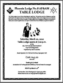table lodge invite