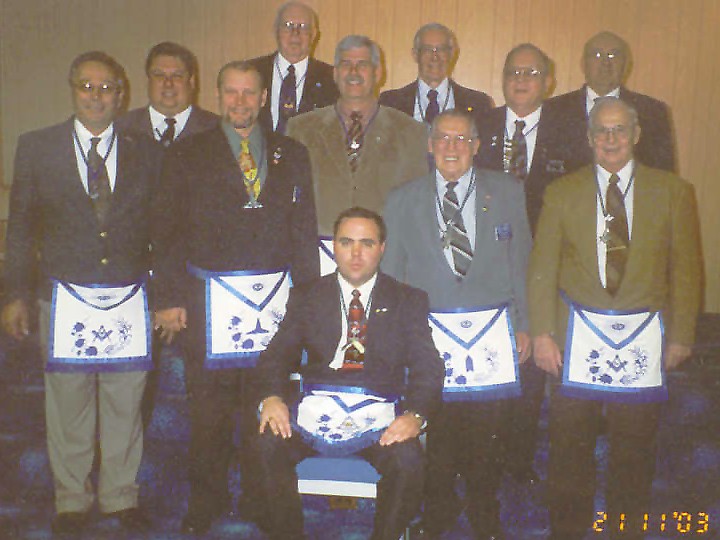 2004 Mercer Lodge Officers and Installation Team