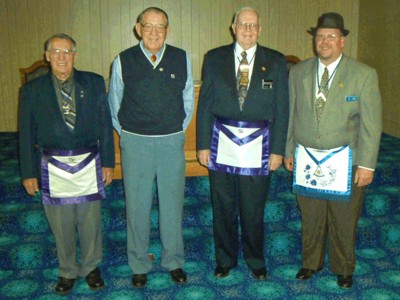 Br. John A. Brown Received the 60 Year Pin at Mercer Lodge No. 121.