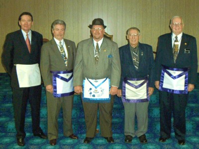 Keith Manbeck was installed as the 2003 Worshipful Master of Mercer Lodge No. 121