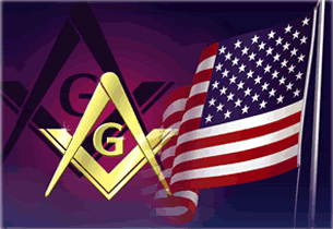 American Flag & Masonic Sqare and Compasses
