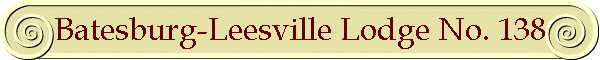 Batesburg-Leesville Lodge No. 138