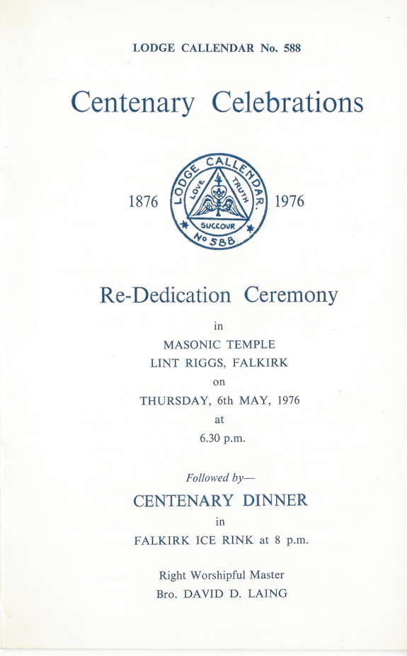 Centenary Programme