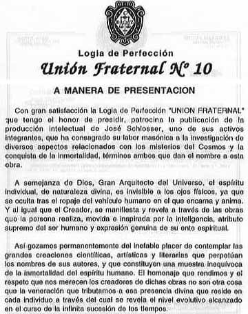 Logia de Perfeccoón Unión Fraternal No. 10