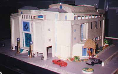 Model of the project Freemasons International Center in Jerusalem.