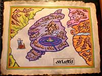ancient map of Atlantis