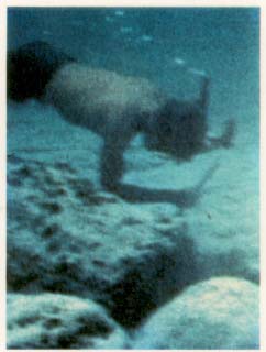 underwater remains at Bimini