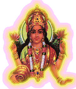 the Indian Goddess Lakshmi