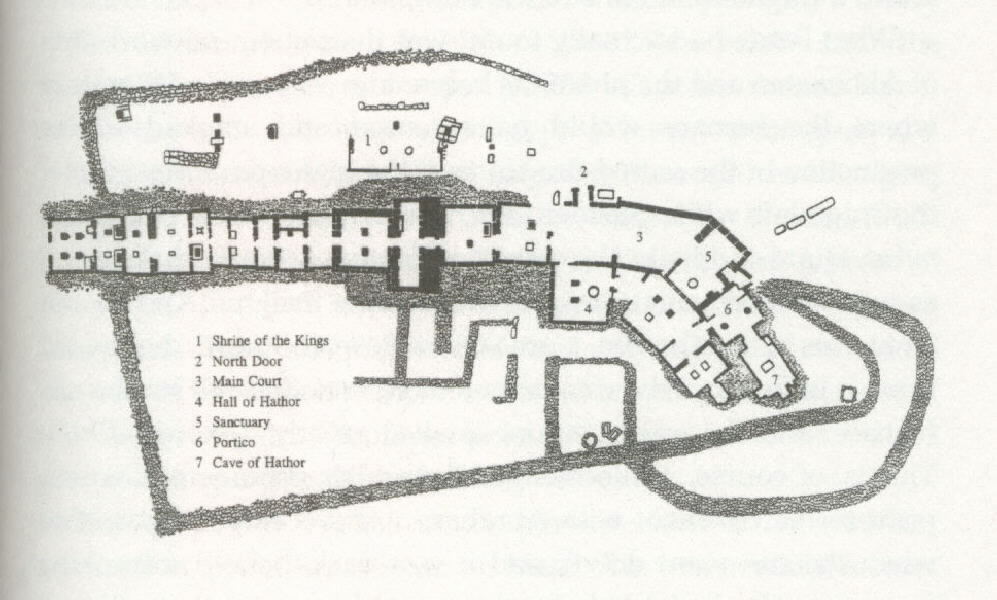 Plan of the Zinai Temple at Serabit el-Khadim