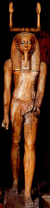 A lifesize wooden statue of the 13th Dynasty king
 Hor I was found at Dashur.