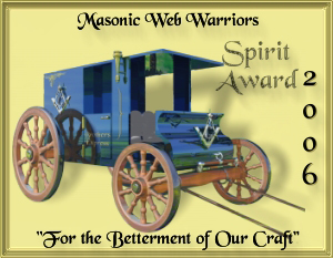 Masonic Web Warriors Spirit Award