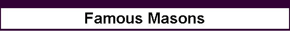 Famous Masons