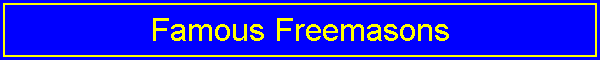Famous Freemasons