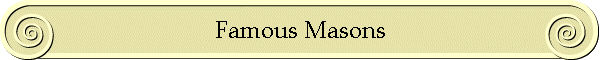 Famous Masons